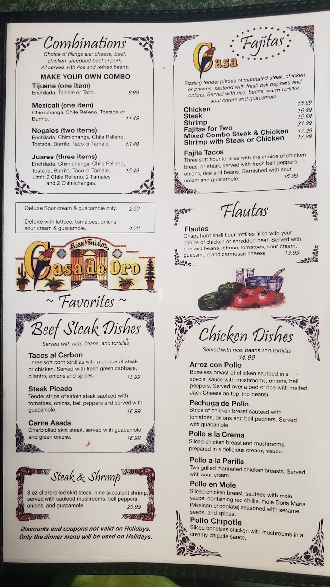 Casa De Oro Menu - Image 5