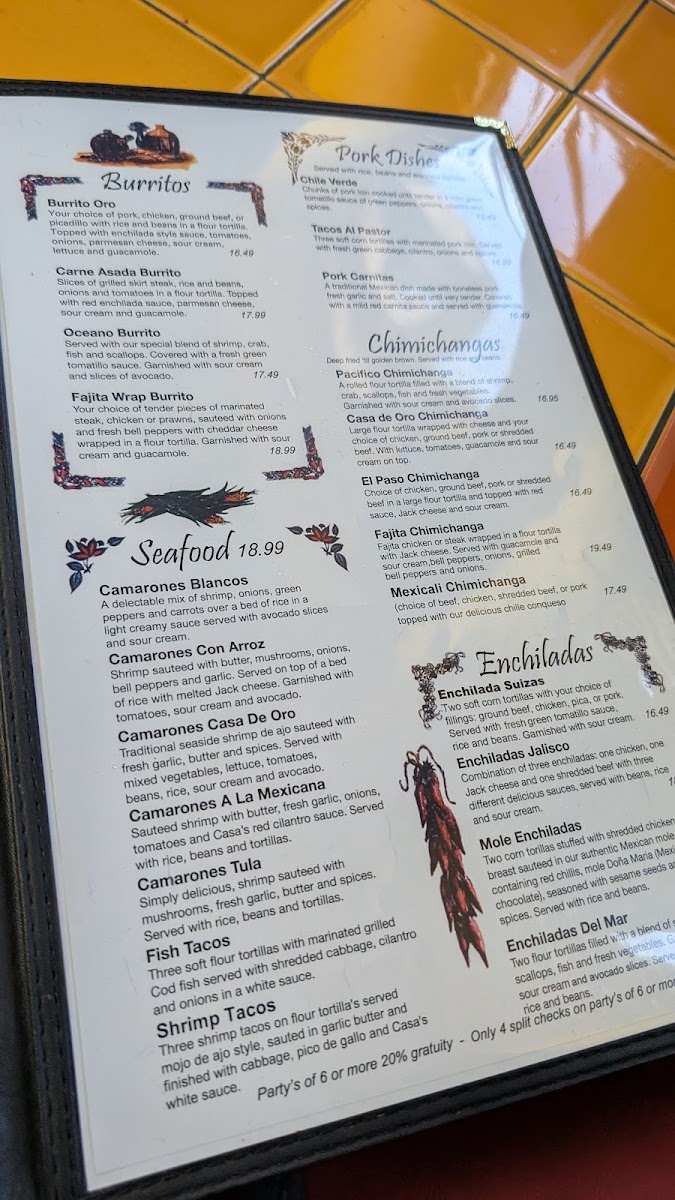 Casa De Oro Menu - Image 6